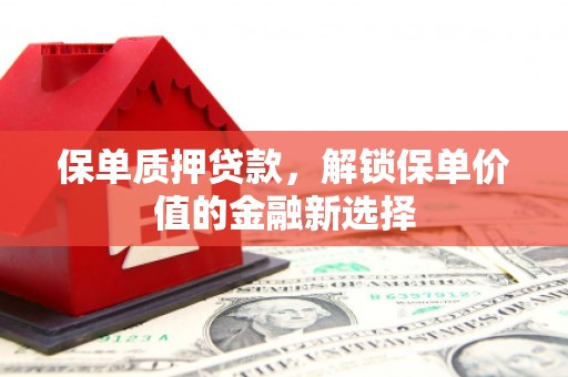 略阳保单质押贷款，解锁保单价值的金融新选择
