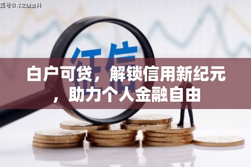 息县白户可贷，解锁信用新纪元，助力个人金融自由
