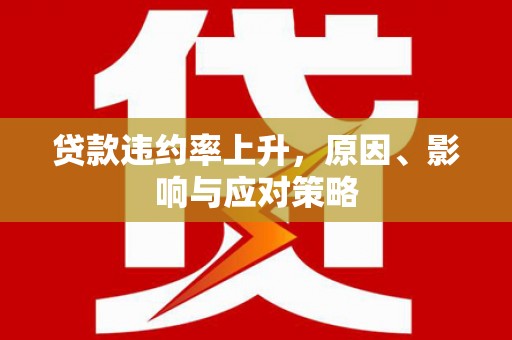 巩义贷款违约率上升，原因、影响与应对策略