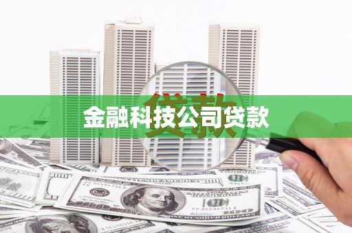 五河金融科技公司贷款