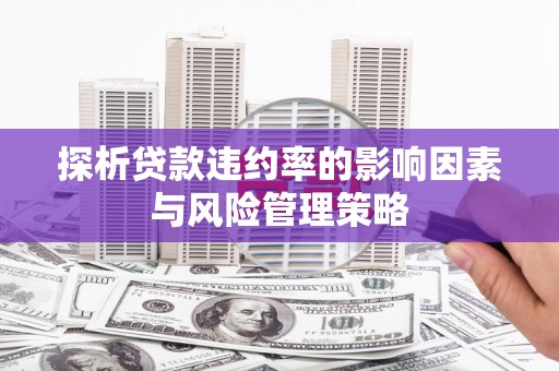 光泽探析贷款违约率的影响因素与风险管理策略